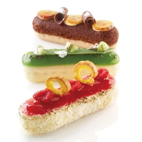 Stampo Silicone 6 Monoporzioni Eclair 140 129x40x35 mm