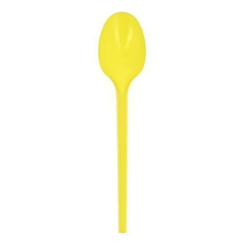 Cucchiaio Plastica Giallo 20 pz DT