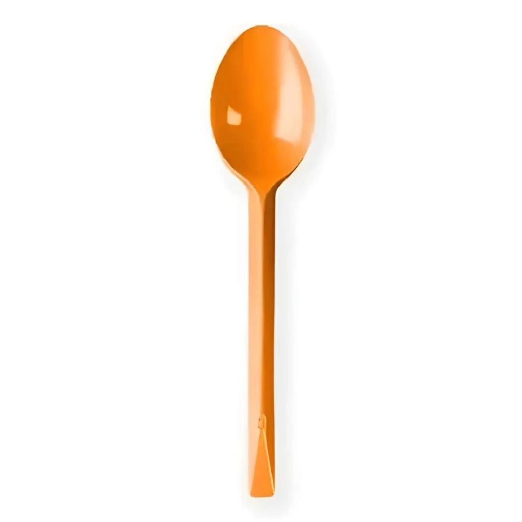 Cucchiaio Plastica Arancione 20 pz DT