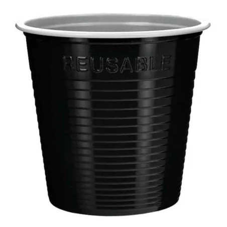 Bicchiere Bicolore Reusable Nero 230 cc DOPLA