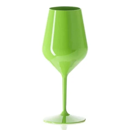 Calice Vino Cocktail Infrangibile Verde 470 cc GOLD PLAST