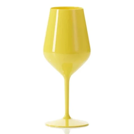 Calice Vino Cocktail Infrangibile Giallo 470 cc GOLD PLAST