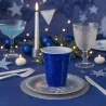 Bicchiere Bicolore Reusable Blu 230 cc DOPLA