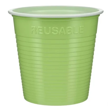 Bicchiere Bicolore Reusable Verde Acido 160 cc DOPLA
