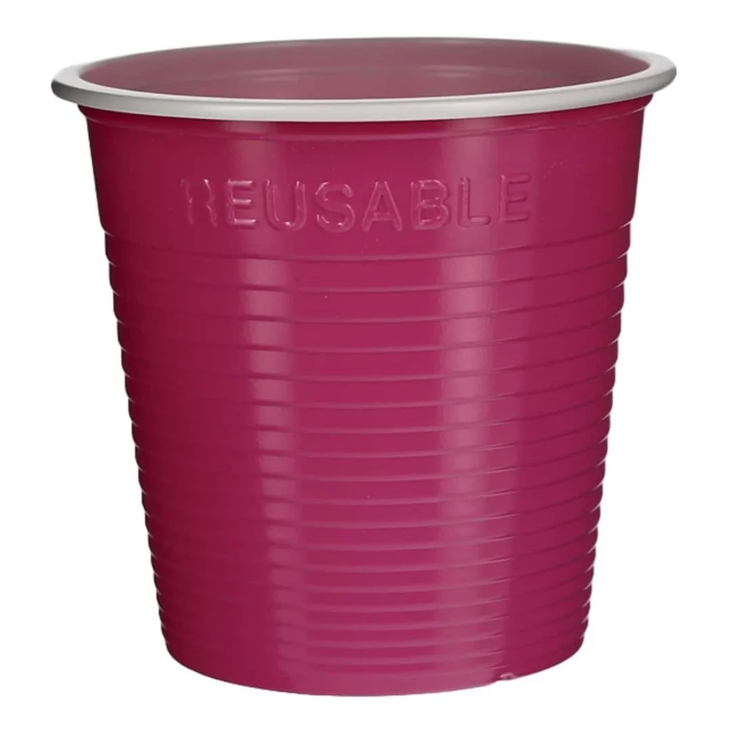 Bicchiere Bicolore Reusable Fucsia 160 cc DOPLA