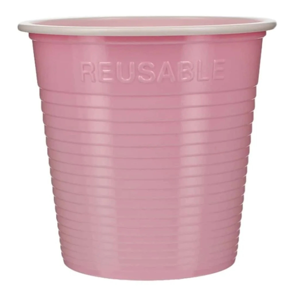 Bicchiere Bicolore Reusable Rosa 230 cc DOPLA