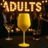 Calice Vino Cocktail Infrangibile Giallo 470 cc GOLD PLAST