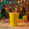 Bicchiere Bicolore Reusable Giallo 160 cc DOPLA