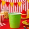 Bicchiere Bicolore Reusable Verde Acido 230 cc DOPLA