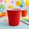 Bicchiere Bicolore Reusable Rosso 230 cc DOPLA
