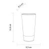 Bicchiere Urban M Infrangibile in San da 50 cl BREVETTI WAF