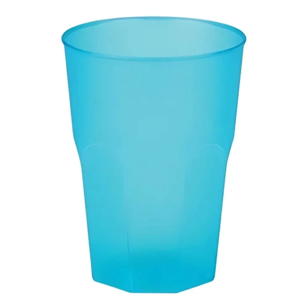 Bicchieri Ottagonali Turchese 270 cc 20 pz DT