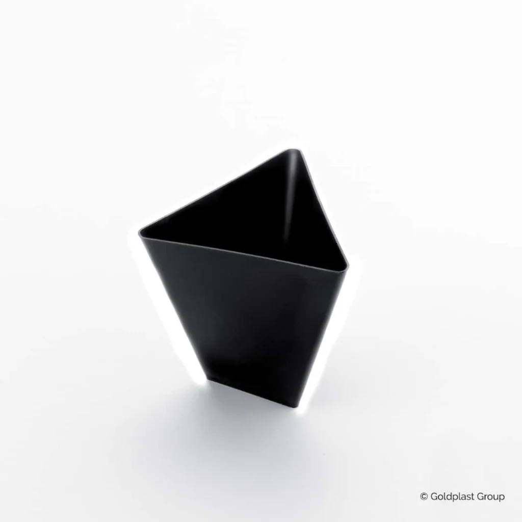 Coppetta Triangolo Nera 75cc 25 pz GOLD PLAST