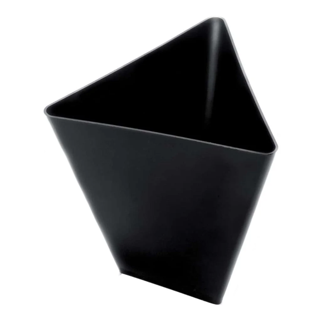 Coppetta Triangolo Nera 75cc 25 pz GOLD PLAST