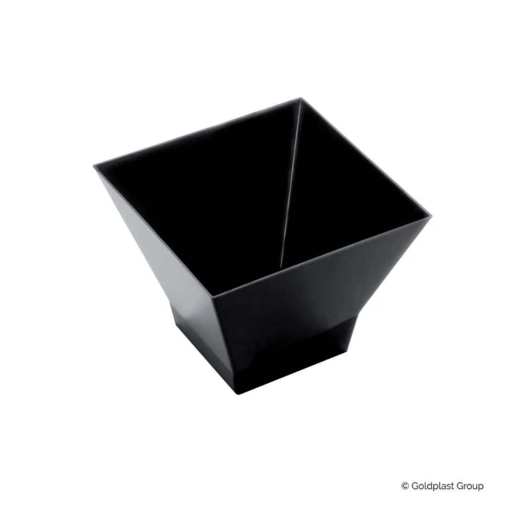Coppetta Medium Pagoda Nera 200cc 12 pz GOLD PLAST