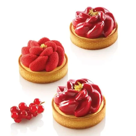 Kit Stampo Fleur con 6 Anelli Tarte Ring ø 8 cm SILIKOMART