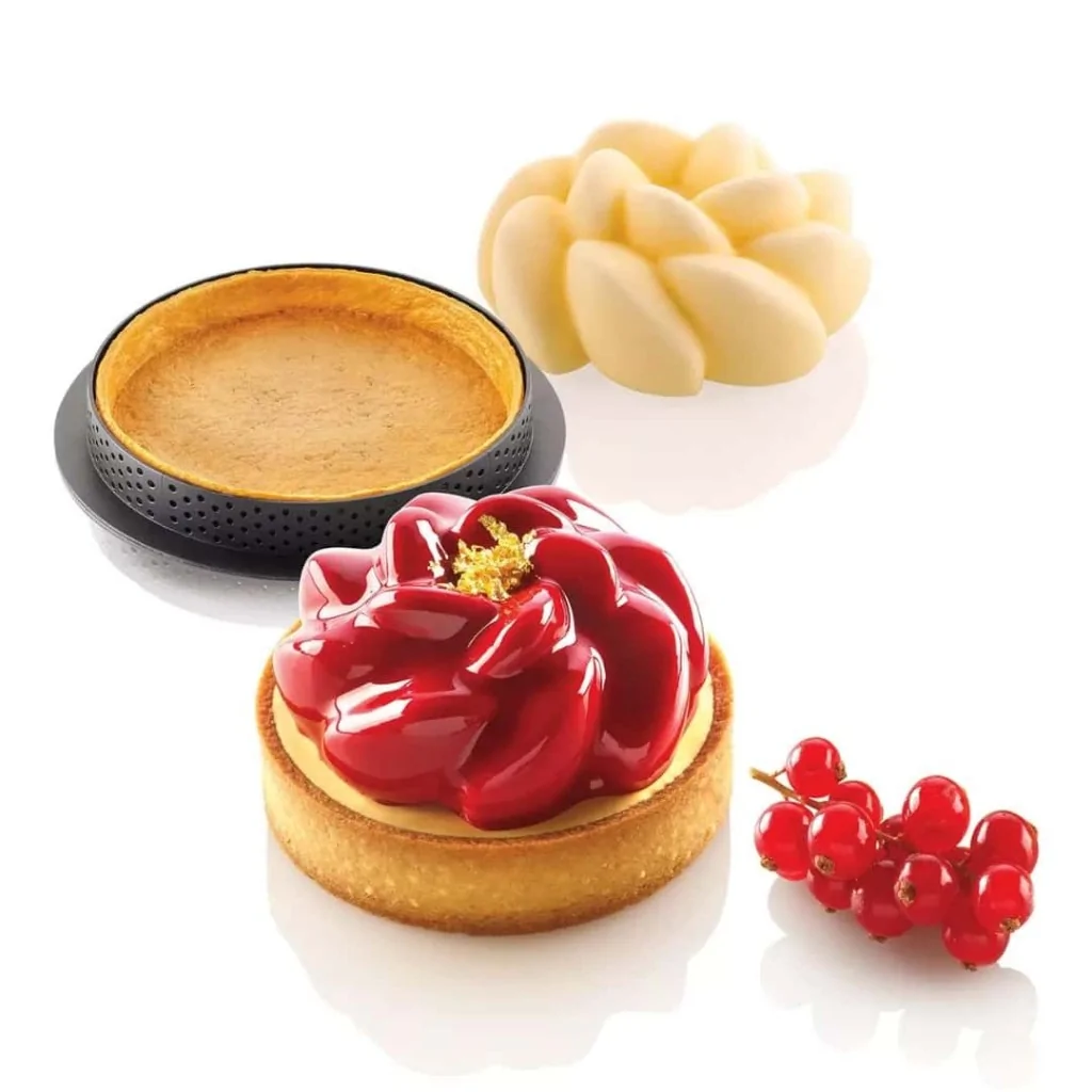 Kit Stampo Fleur con 6 Anelli Tarte Ring ø 8 cm SILIKOMART