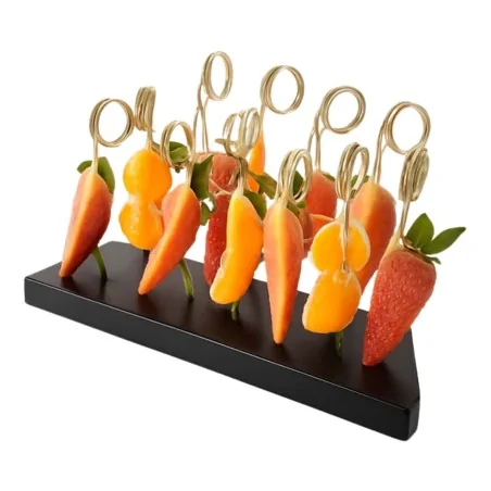Set 3 Supporti Porta Spiedini Neri LEONE