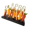 Set 3 Supporti Porta Spiedini Neri LEONE