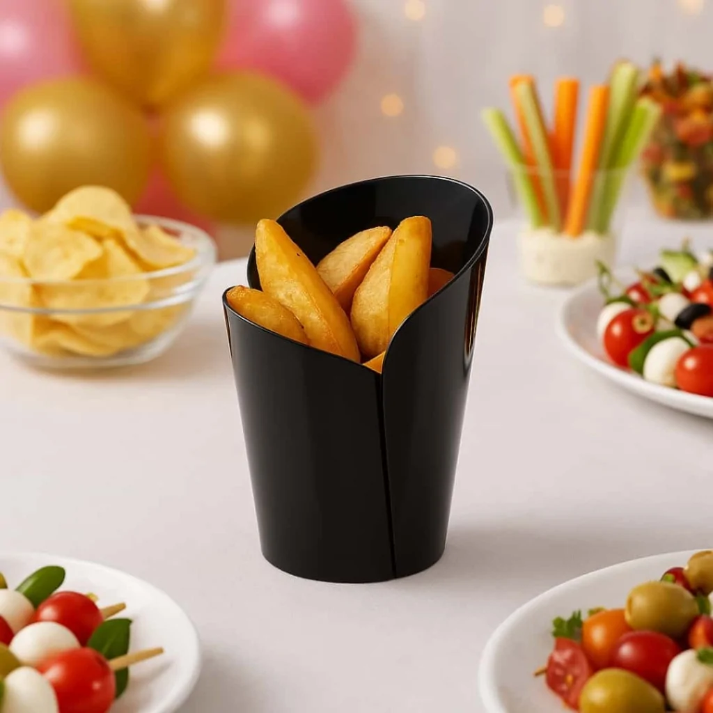 Bicchierino Blossom Nero 90cc 15 pz GOLD PLAST