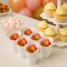 Bicchierino Blossom Bianco 90cc 15 pz GOLD PLAST