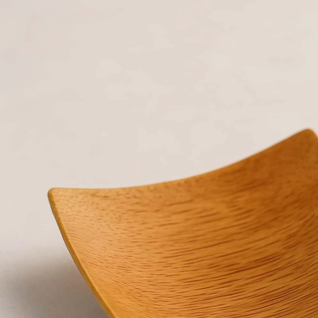 Piattini Quadrati Bamboo Naturale 12 pz LEONE
