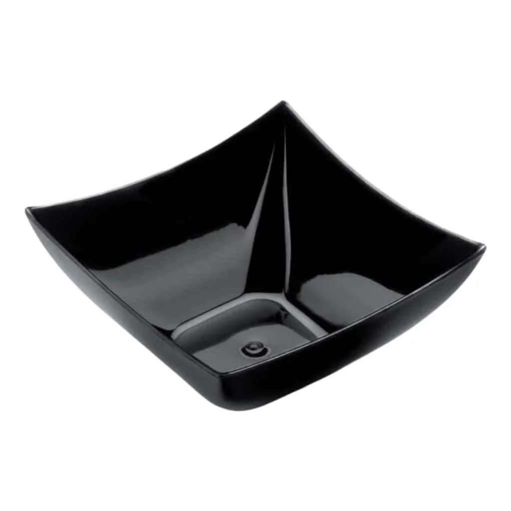 Coppetta Mini Quadrata Nera 25 pz GOLD PLAST