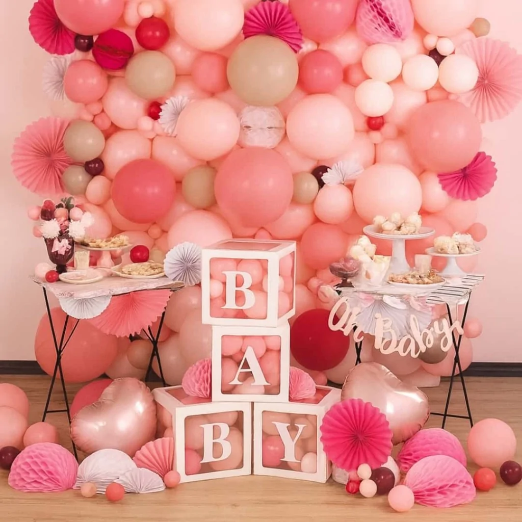 Set 4 Ballon Boxes Baby 30x30x30 cm GIVI ITALIA