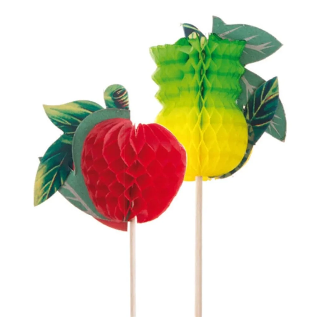 Stecconi Frutta Colorata Decorativa Legno 20 cm 100 pz GARCIA