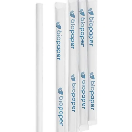 Cannucce Bio Colorate Imbustate 21 cm 100 pz 