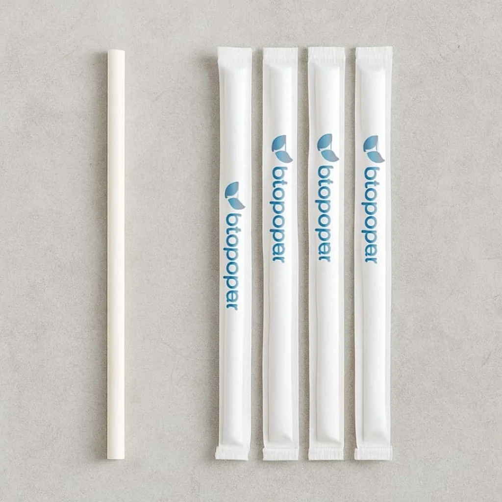 Cannucce Bio Colorate Imbustate 21 cm 100 pz 
