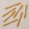 Forchettine Bamboo Legno 9 cm 100pz LEONE