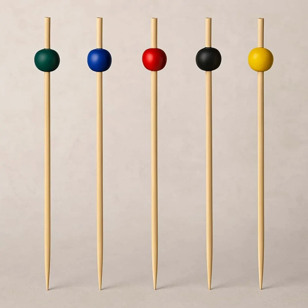 Spiedi Aperitivo Sfera Bamboo 15 cm 100 pz LEONE