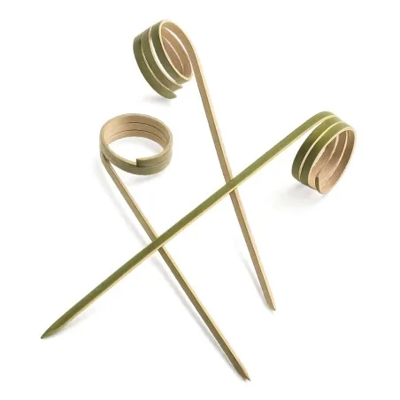 Spiedi Aperitivo Ricciolo Bamboo 12 cm 100 pz LEONE