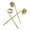 Spiedi Aperitivo Ricciolo Bamboo 12 cm 100 pz LEONE