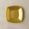 Piatti Fondi Square Oro 18x18 cm 12 pz GOLD PLAST