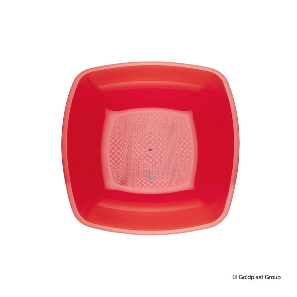 Piatti Fondi Square PS 18x18 cm 25 pz GOLD PLAST