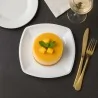 Piatti Dessert Square PP 18x18 cm 25pz GOLD PLAST