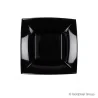 Piatti Fondi Quadrati Nice Neri 18x18 cm 15 pz GOLD PLAST