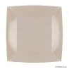 Piatti Piani Nice Taupe 23x23 cm 15 pz GOLD PLAST