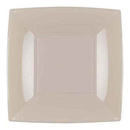 Piatti Dessert Nice Taupe 18x18 cm 15 pz GOLD PLAST