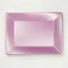 Piatti Rettangolari Nice Rosa Perlè 34,5x23 cm 6pz GOLD PLAST