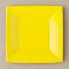 Piatti Dessert Nice Giallo Limone 18x18 cm 8pz GOLD PLAST