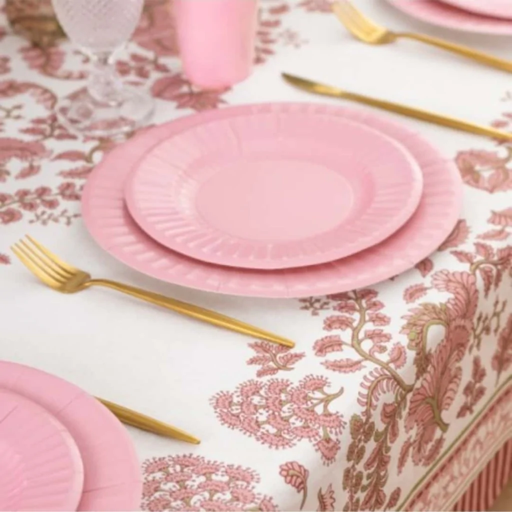 Piatti Dessert Rosa Geranio 21 cm 8pz GIVI ITALIA