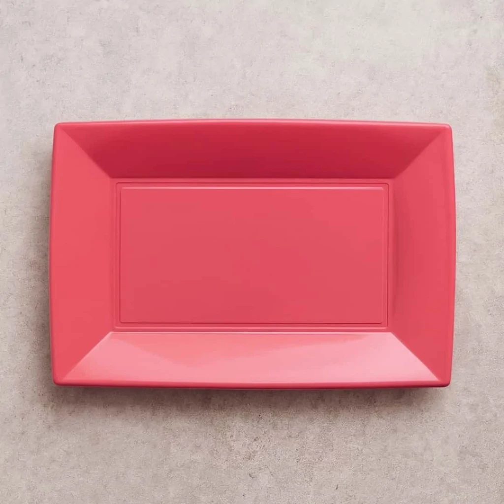 Piatti Rettangolari Nice Coral 28x19 cm 8 pz GOLD PLAST