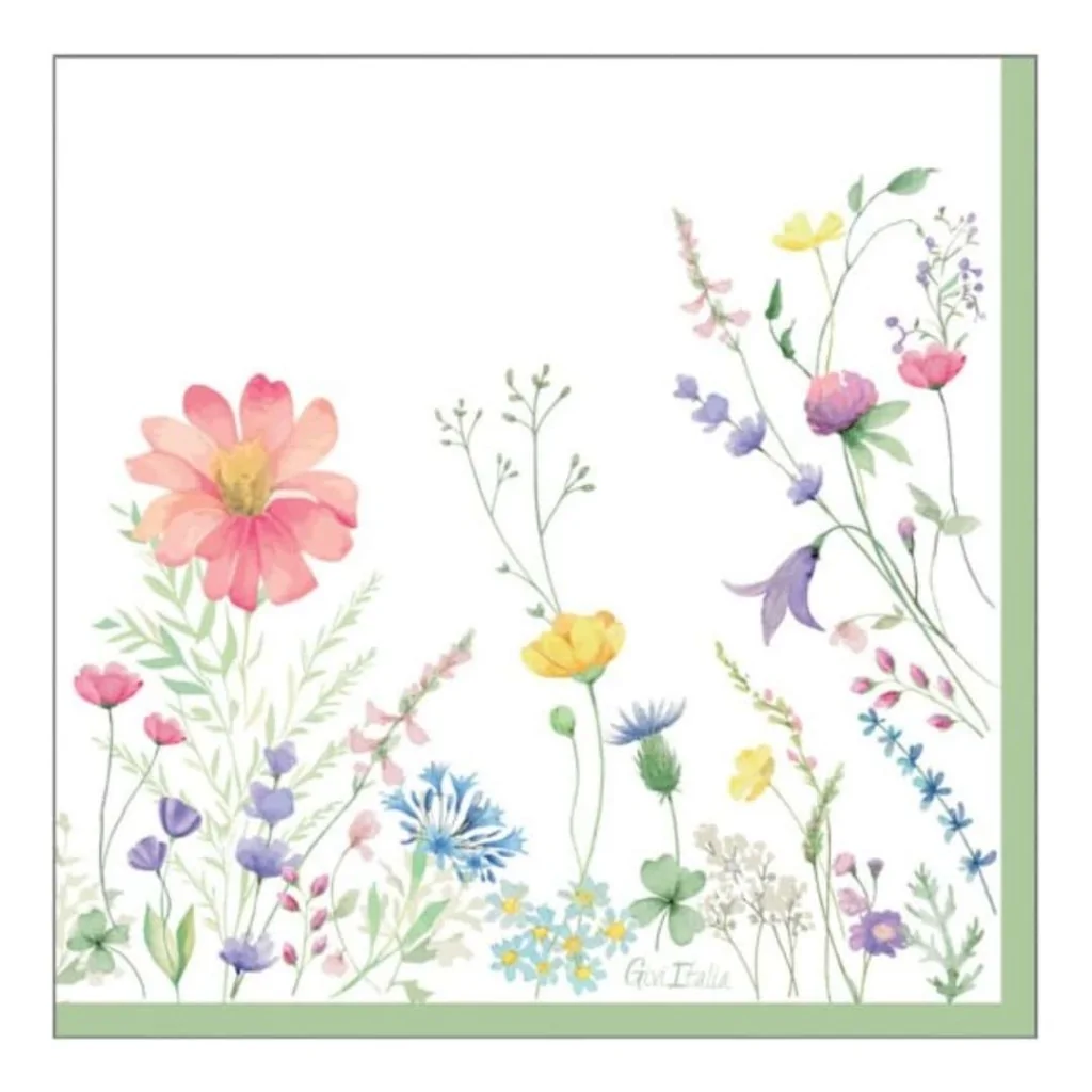 Tovaglioli Il Giardino Verdi 33x33 cm 16pz GIVI ITALIA