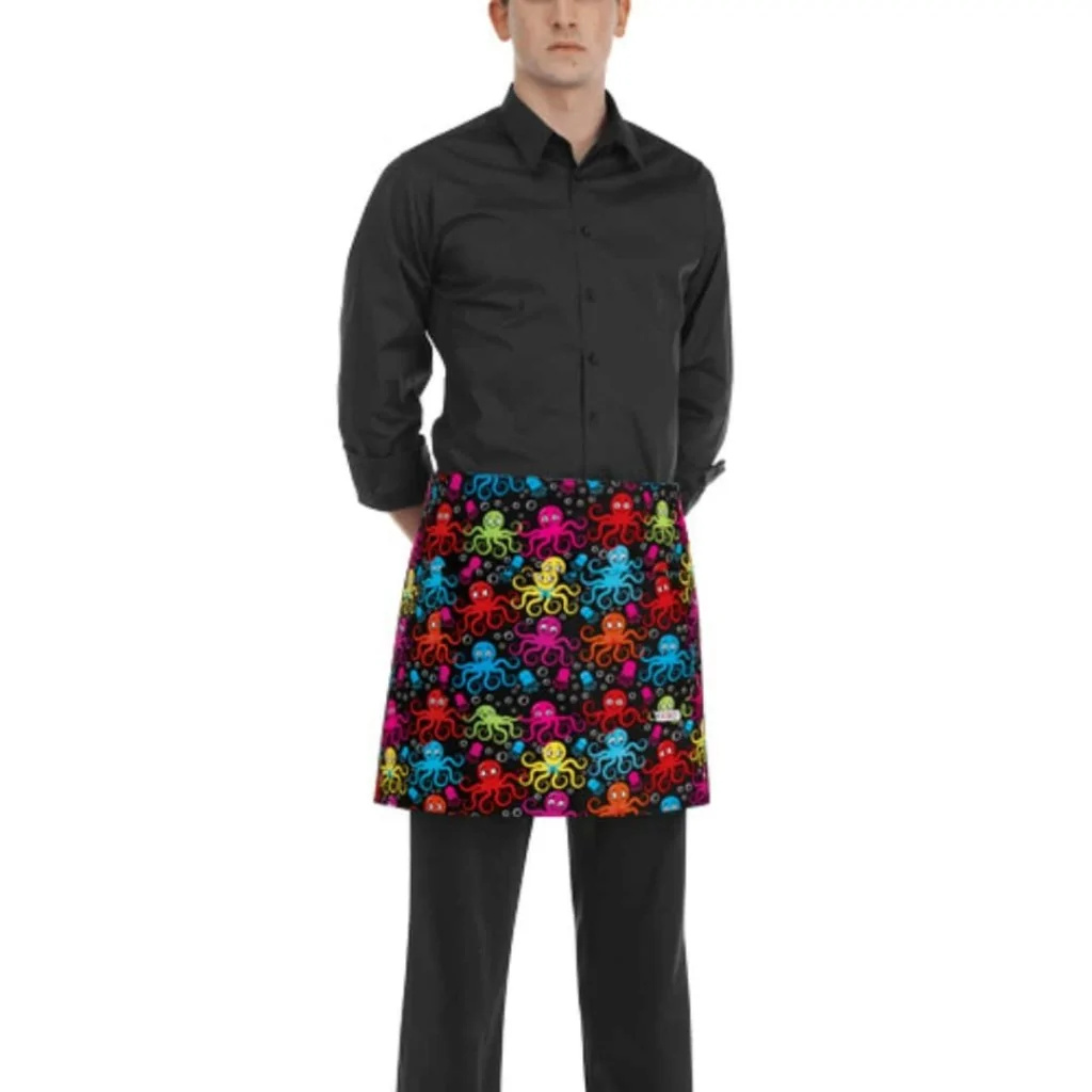 Grembiule Barman Oktopus Nero EGOCHEF