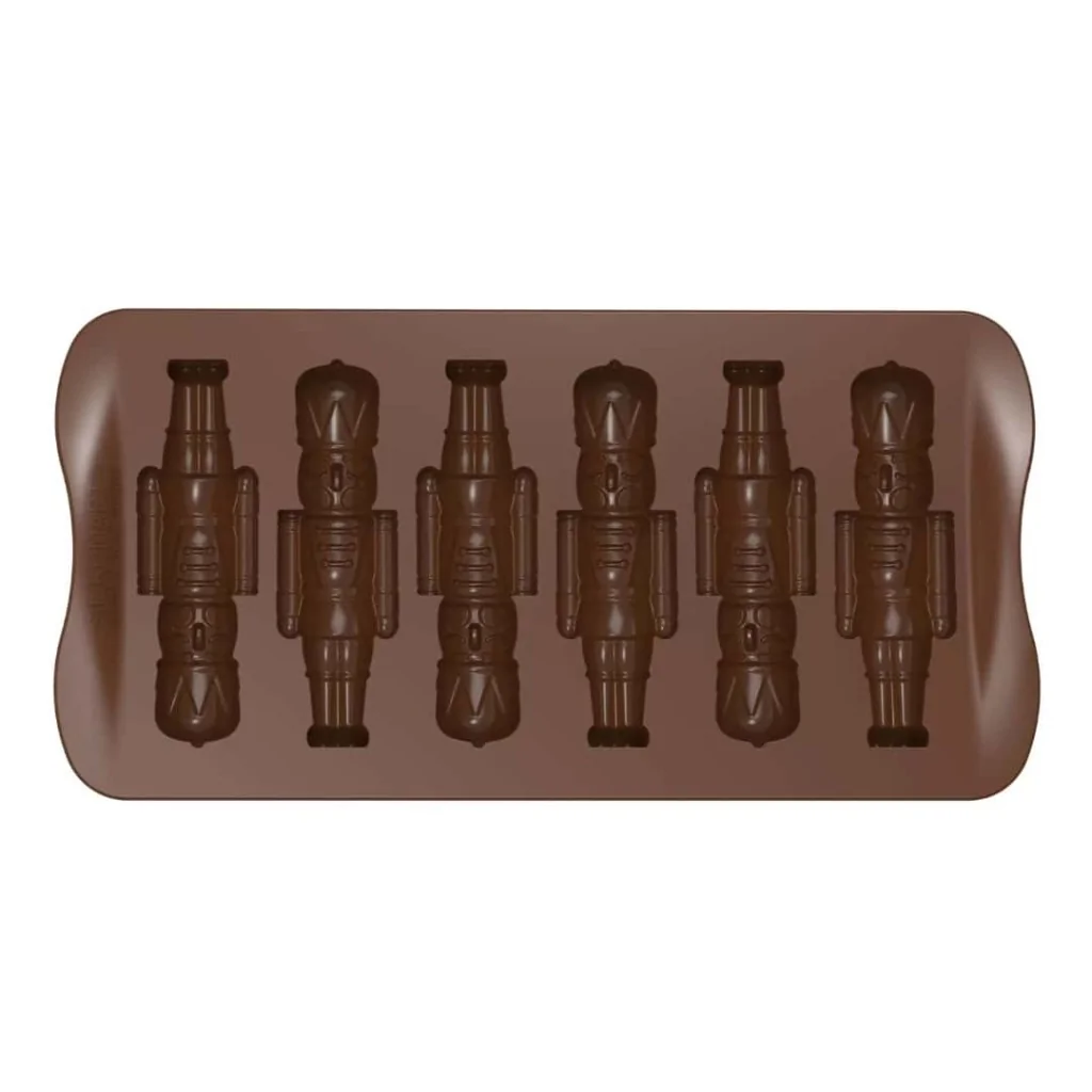 Stampo Silicone n° 6 Cioccolatini Schiaccianoci 26x84 H 14 mm