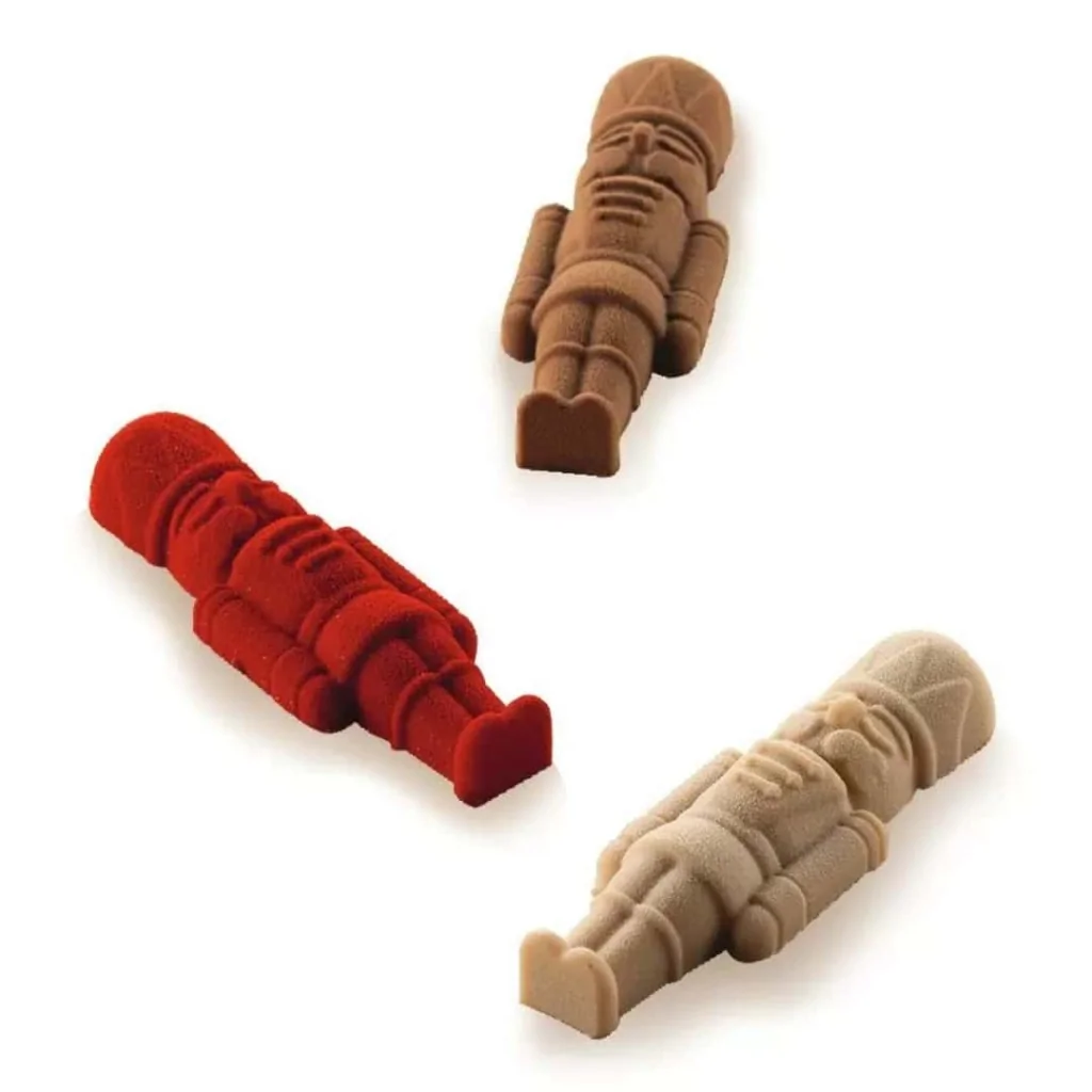 Stampo Silicone n° 6 Cioccolatini Schiaccianoci 26x84 H 14 mm