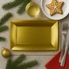 Piatti Rettangolari Nice Oro 29x19 cm 12pz GOLD PLAST